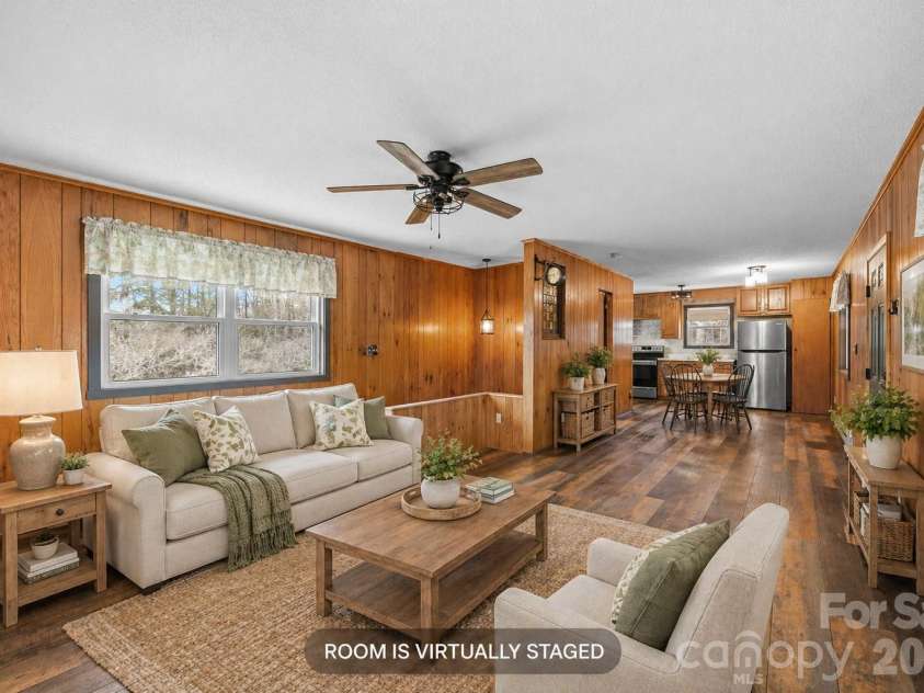 1169 Rickman Creek Road, Franklin, NC 28734.  MLS# CAR4340443, YatesRealty ID 8876. Virtually staged