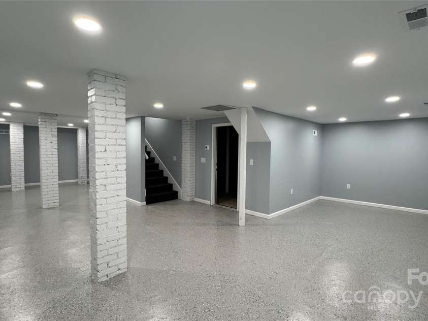 702 Grover Street, Shelby, NC 28150.  MLS# CAR4237734, YatesRealty ID 8888. Basement