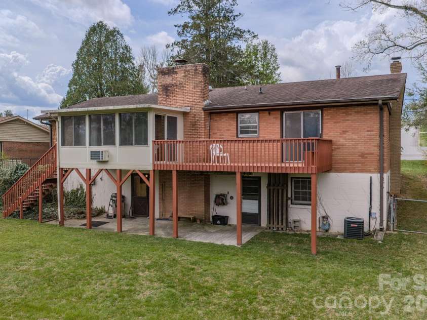 8 Summit Drive, Arden, NC 28704.  MLS# CAR4360548, YatesRealty ID 8889. Back of house