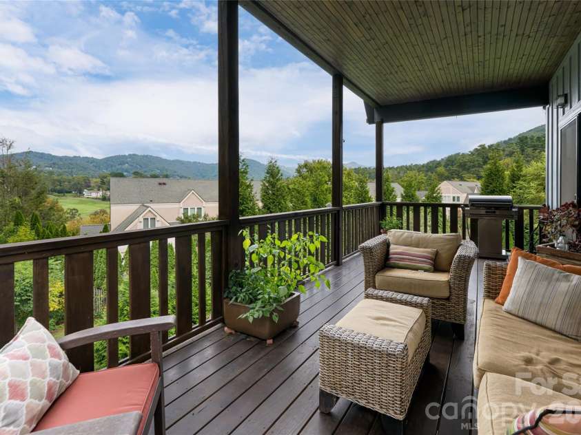 79 Culvern Street, Asheville, NC 28804.  MLS# CAR4304485, YatesRealty ID 8903. Back deck with views