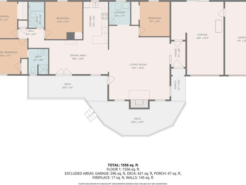 621 Kitchens Branch Road, Sylva, NC 28779.  MLS# CAR4318582, YatesRealty ID 8911. Floor plan
