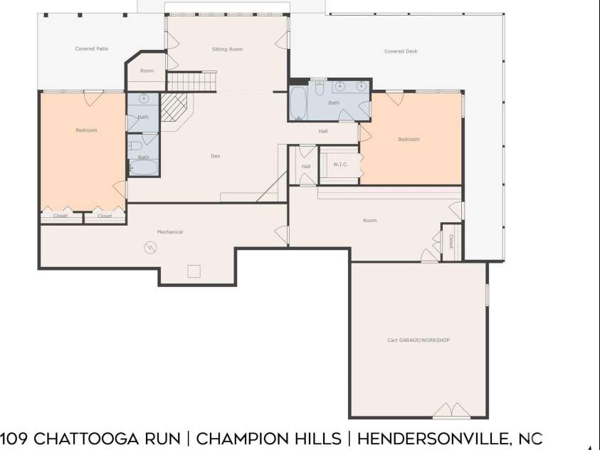 109 Chattooga Run, Hendersonville, NC 28739.  MLS# CAR4362800, YatesRealty ID 8921. 