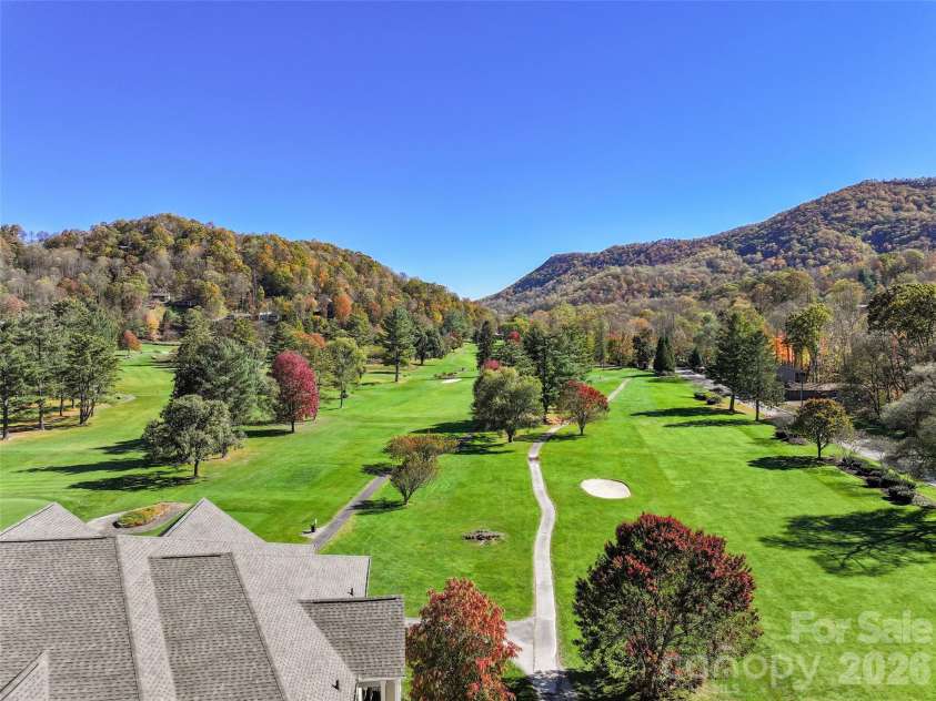 91 Glenview Lane, Maggie Valley, NC 28751.  MLS# CAR4312571, YatesRealty ID 8940. Golf course view
