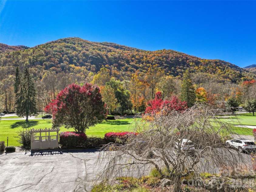 91 Glenview Lane, Maggie Valley, NC 28751.  MLS# CAR4312571, YatesRealty ID 8940. View from the unit