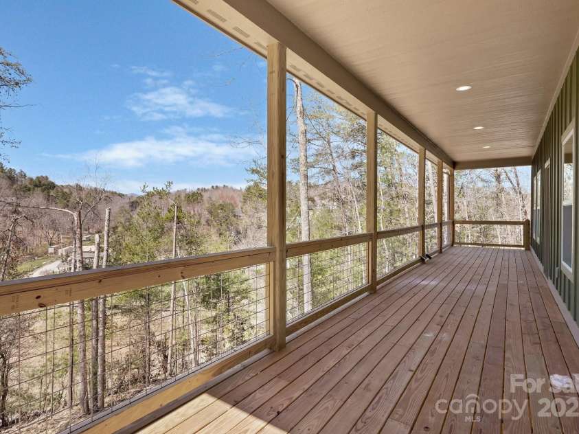 44 Judith Drive, Leicester, NC 28748.  MLS# CAR4193291, YatesRealty ID 8950. Covered porch