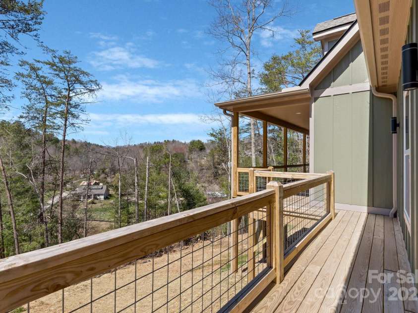 44 Judith Drive, Leicester, NC 28748.  MLS# CAR4193291, YatesRealty ID 8950. View from porch