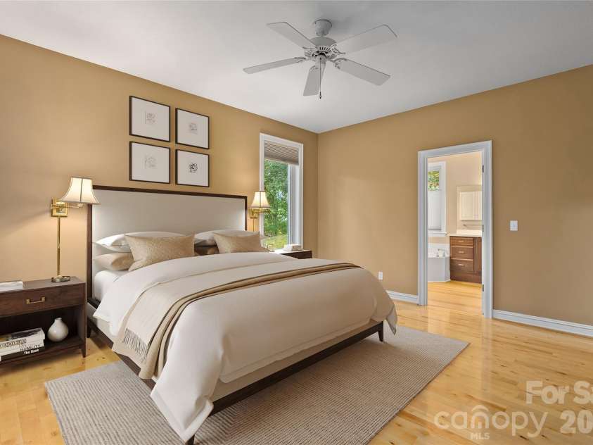 23 Clear Vista Drive, Asheville, NC 28805.  MLS# CAR4301123, YatesRealty ID 8954. Primary Bedroom Virtually Staged