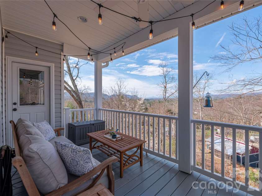 11 Briar Ridge Drive, Fairview, NC 28730.  MLS# CAR4350969, YatesRealty ID 8958. Covered Deck with Views