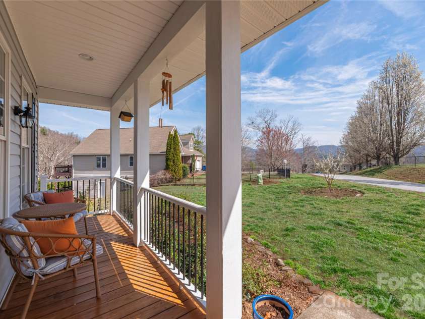 11 Briar Ridge Drive, Fairview, NC 28730.  MLS# CAR4350969, YatesRealty ID 8958. Covered Front Porch