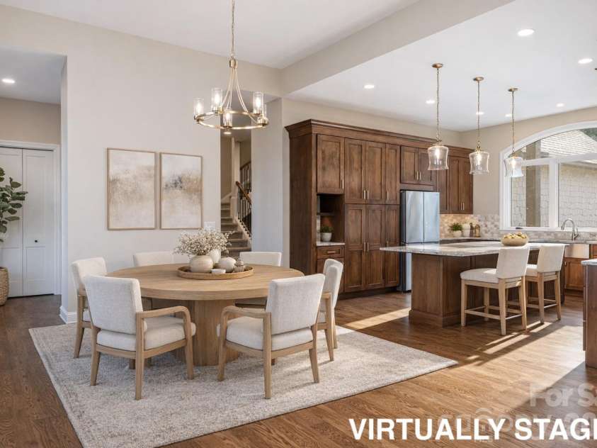 527 Falkirk Way, Zirconia, NC 28790.  MLS# CAR4364609, YatesRealty ID 8977. Dining Room just off Kitchen