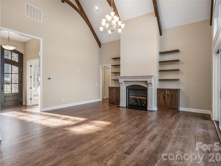 527 Falkirk Way, Zirconia, NC 28790.  MLS# CAR4364609, YatesRealty ID 8977. Great Room