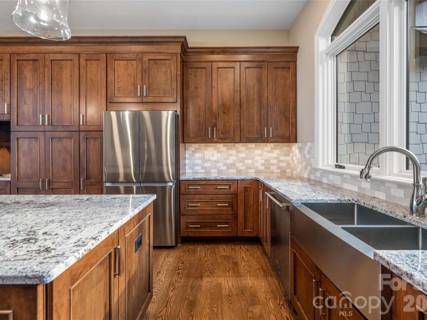 527 Falkirk Way, Zirconia, NC 28790.  MLS# CAR4364609, YatesRealty ID 8977. Kitchen