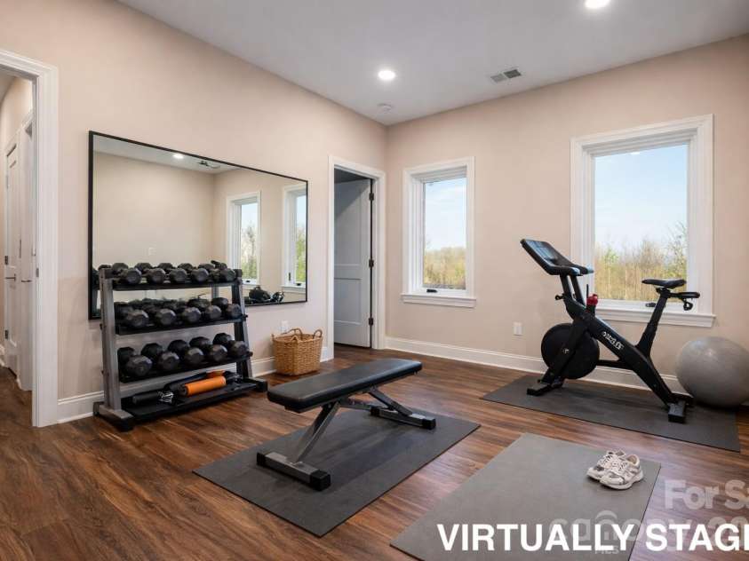 527 Falkirk Way, Zirconia, NC 28790.  MLS# CAR4364609, YatesRealty ID 8977. Lower Level Flex Room