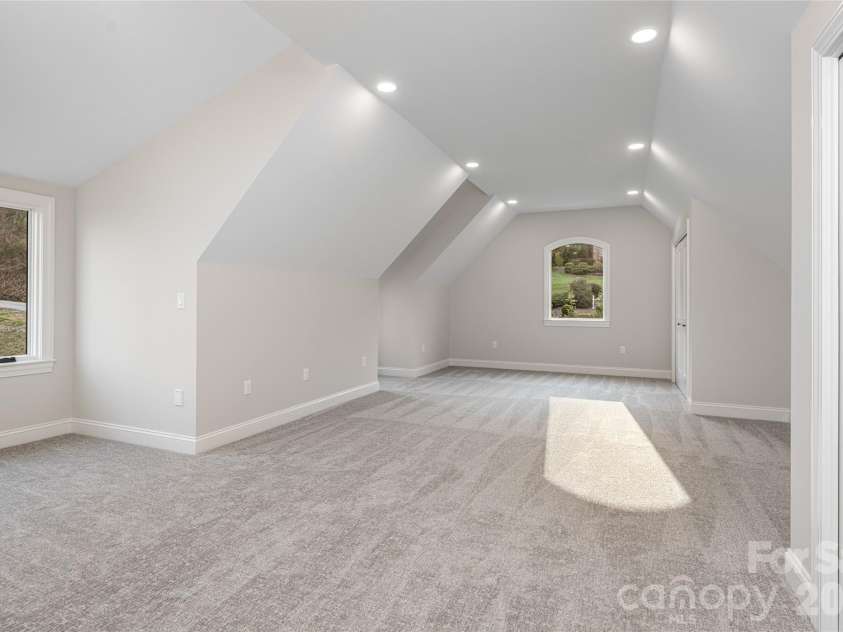 527 Falkirk Way, Zirconia, NC 28790.  MLS# CAR4364609, YatesRealty ID 8977. Upper Level En-Suite Bedroom