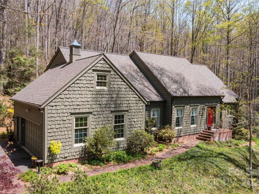 723 Merrills Cove Road, Asheville, NC 28803.  MLS# CAR4249299, YatesRealty ID 8978. Front of Home