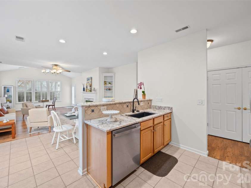 2324 Jade Lane, Fort Mill, SC 29708.  MLS# CAR4328048, YatesRealty ID 8987. Kitchen and view into hallway