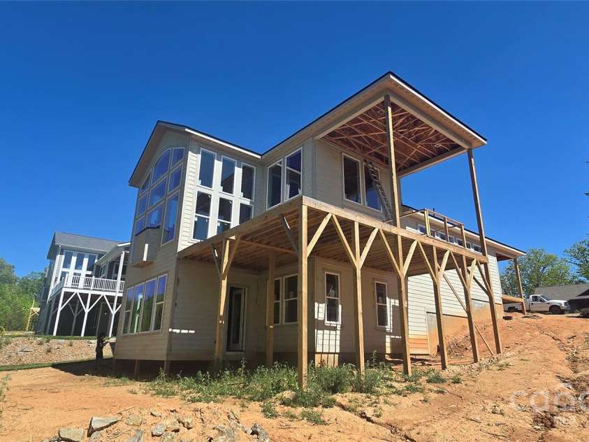 43 Al Dorf Drive, Weaverville, NC 28787.  MLS# CAR4135558, YatesRealty ID 90. Rear Deck Side Elevation
