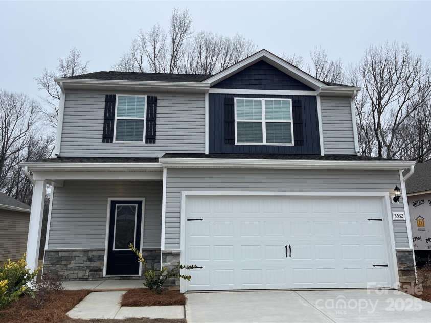 3422 Saddlebred Drive, Gastonia, NC 28052.  MLS# CAR4226162, YatesRealty ID 9000. Example of Davidson floorplan to be built. Extimated construction completion date is July 2025.