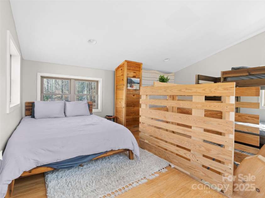 2504 Upper Paw Paw Road, Marshall, NC 28753.  MLS# CAR4214272, YatesRealty ID 9002. Upstairs Sleeping Area