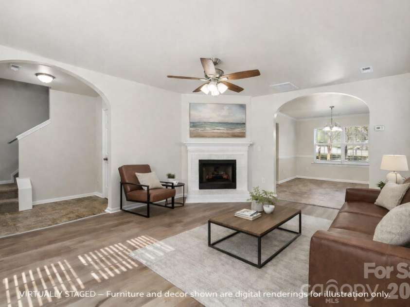 14518 Arbor Ridge Drive, Charlotte, NC 28273.  MLS# CAR4365016, YatesRealty ID 9006. Virtually Staged.