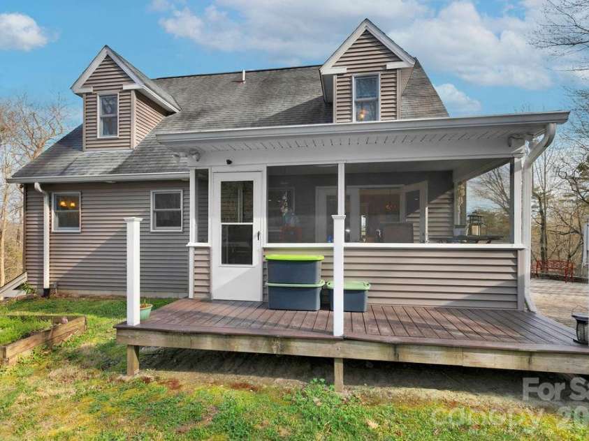 410 Forest Lake Road, Brevard, NC 28712.  MLS# CAR4364087, YatesRealty ID 9011. Back Deck for Grilling