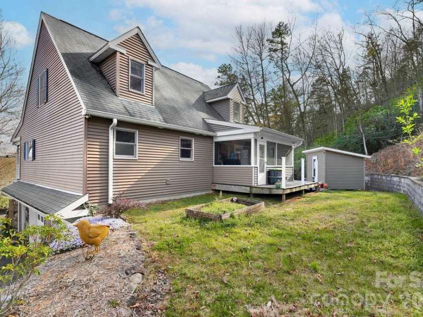 410 Forest Lake Road, Brevard, NC 28712.  MLS# CAR4364087, YatesRealty ID 9011. Back Yard