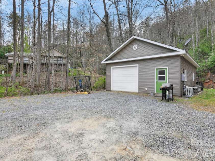 410 Forest Lake Road, Brevard, NC 28712.  MLS# CAR4364087, YatesRealty ID 9011. Detached Garage