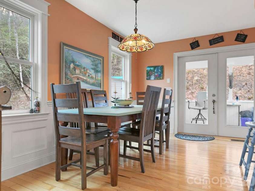 410 Forest Lake Road, Brevard, NC 28712.  MLS# CAR4364087, YatesRealty ID 9011. Dining Area