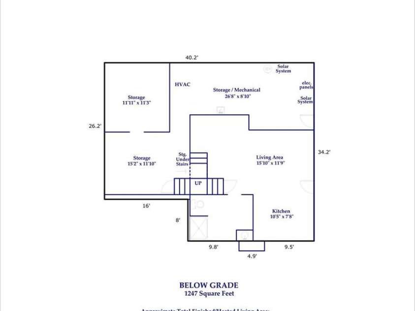 146 Green Briar Lane, Green Mountain, NC 28740.  MLS# CAR4287422, YatesRealty ID 9017. Basement Floorplan