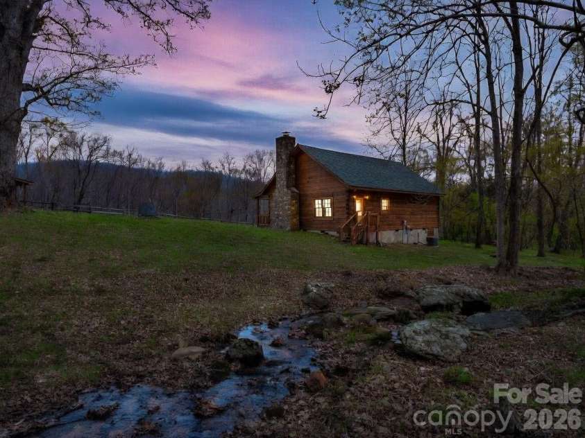 175 Pink Campbell Road, Landrum, SC 29356.  MLS# CAR4359870, YatesRealty ID 9018. Enjoy a peaceful evening down by the stream.