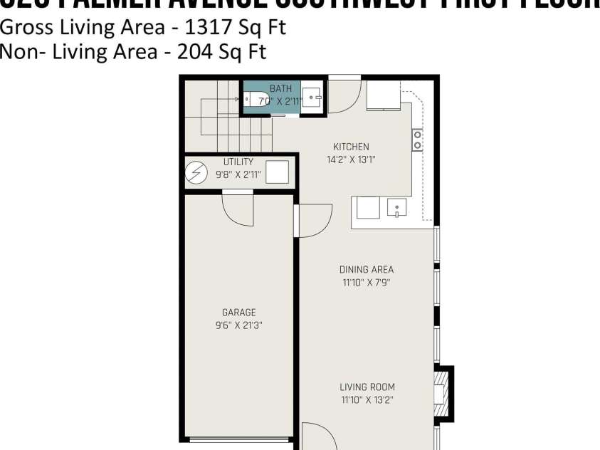 620 Palmer Avenue, Concord, NC 28027.  MLS# CAR4251530, YatesRealty ID 9023. 