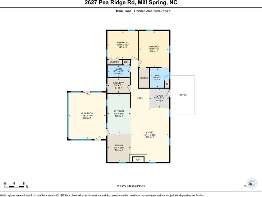 2627 Pea Ridge Road, Mill Spring, NC 28756.  MLS# CAR4202412, YatesRealty ID 9032. 