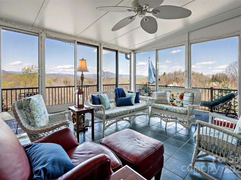 100 Summit Street, Marion, NC 28752.  MLS# CAR4241117, YatesRealty ID 9041. Sunroom