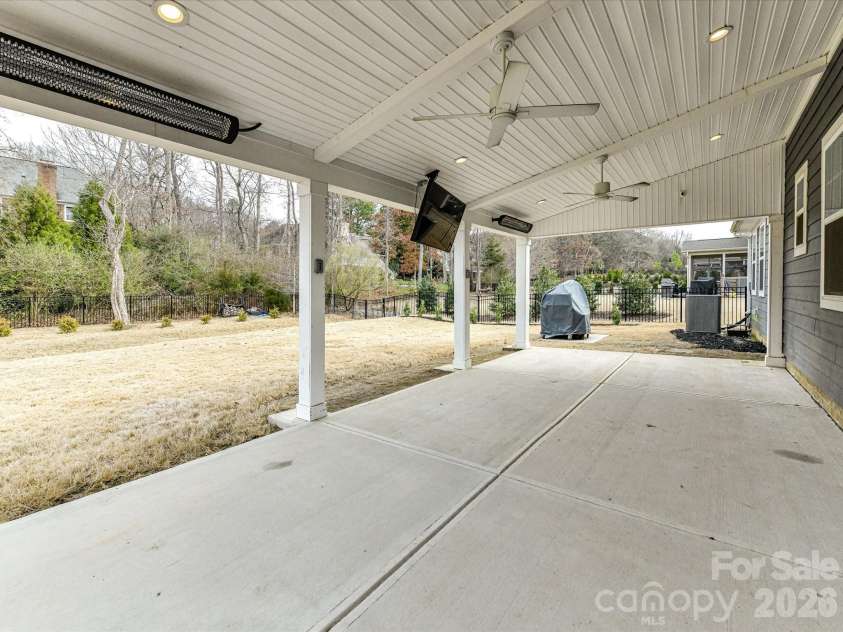 12309 Westbranch Parkway, Davidson, NC 28036.  MLS# CAR4336206, YatesRealty ID 9041. Covered Porch with Heaters
