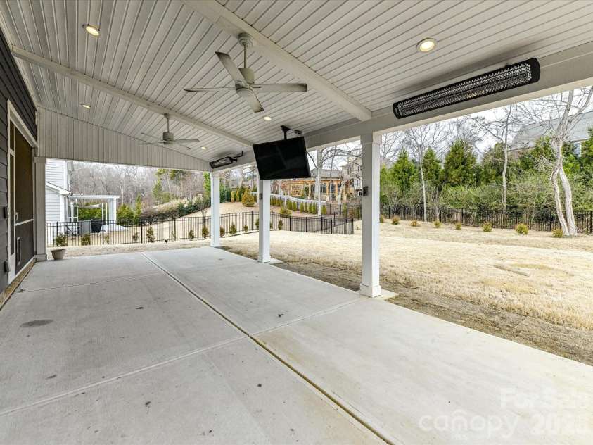 12309 Westbranch Parkway, Davidson, NC 28036.  MLS# CAR4336206, YatesRealty ID 9041. Covered Porch with Heaters