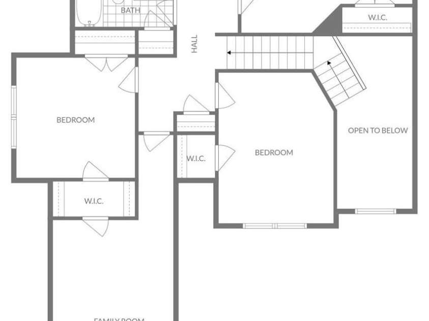 6120 Four Wood Drive, Matthews, NC 28104.  MLS# CAR4345493, YatesRealty ID 9047. Floor Plan - Second Floor6120 Four Wood DrMatthews, NC Floor Plan