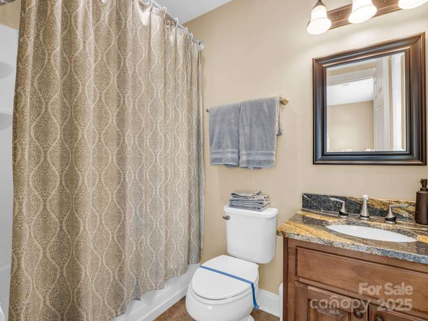 735 Bills Mountain Trail, Lake Lure, NC 28746.  MLS# CAR4190654, YatesRealty ID 905. 2nd floor bath/bonus room