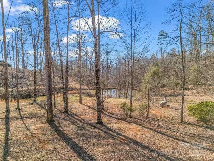 735 Bills Mountain Trail, Lake Lure, NC 28746.  MLS# CAR4190654, YatesRealty ID 905. Rear yard