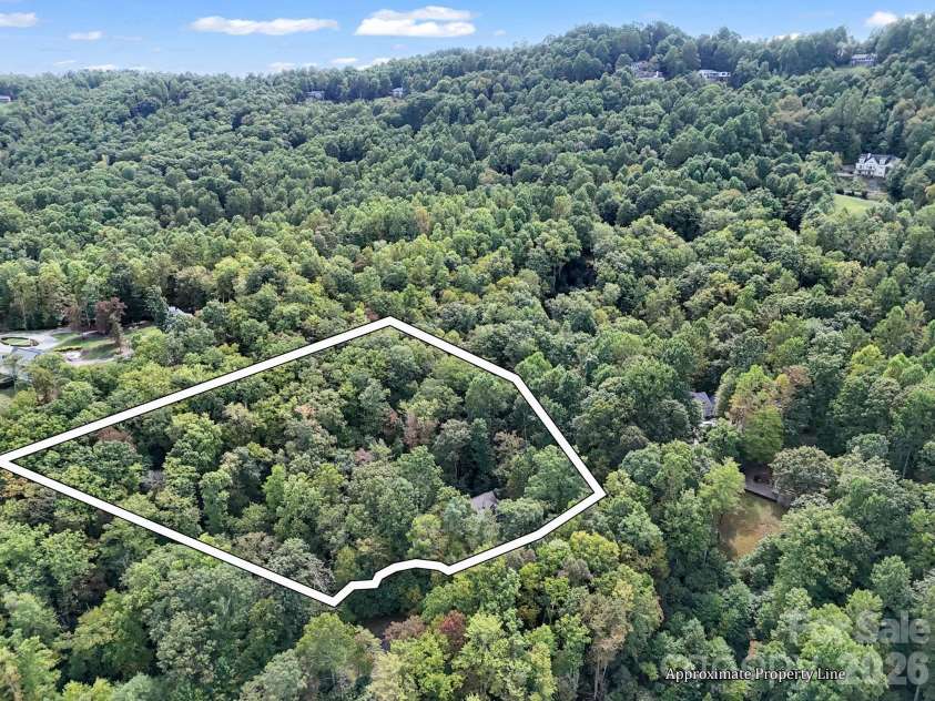 142 Winterview Trail, Hendersonville, NC 28739.  MLS# CAR4300750, YatesRealty ID 9056. Approximate property lines