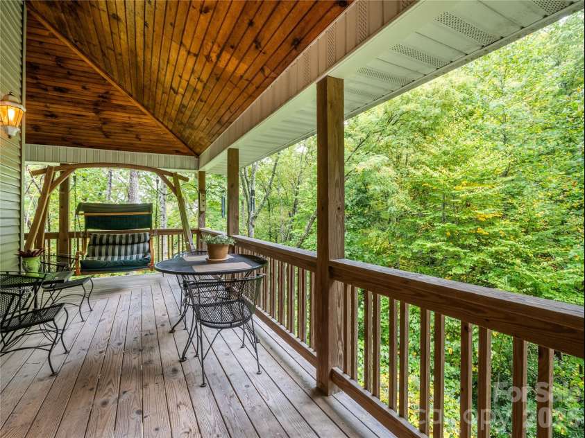 142 Winterview Trail, Hendersonville, NC 28739.  MLS# CAR4300750, YatesRealty ID 9056. Deck #2 off main living area