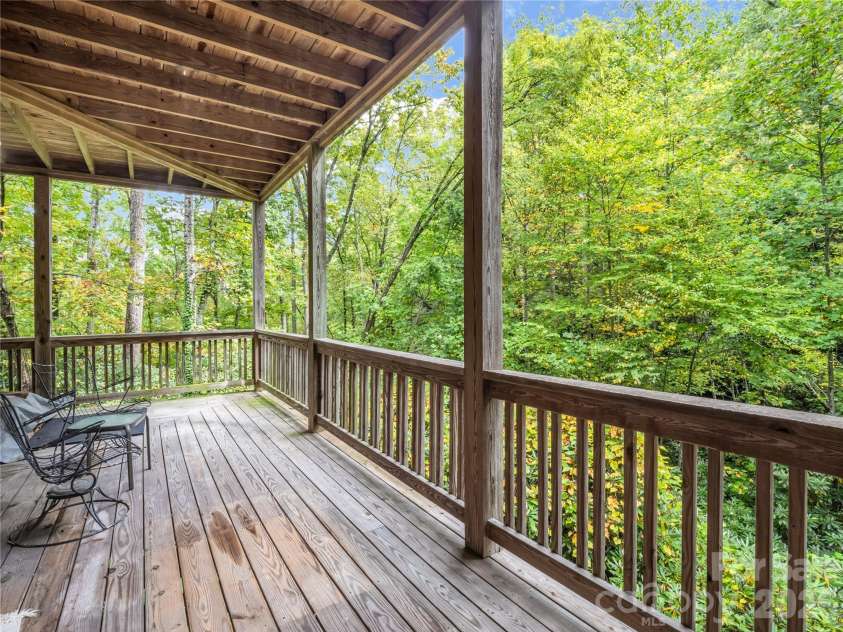 142 Winterview Trail, Hendersonville, NC 28739.  MLS# CAR4300750, YatesRealty ID 9056. Deck #3 off basement level