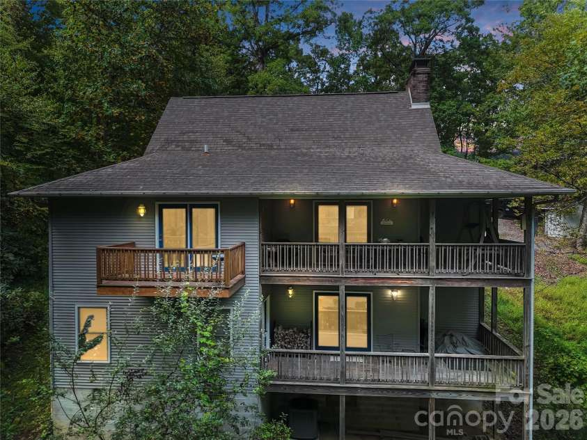 142 Winterview Trail, Hendersonville, NC 28739.  MLS# CAR4300750, YatesRealty ID 9056. Rear facing view