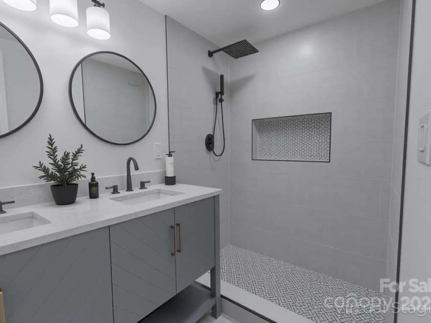 116 11th Street, Spencer, NC 28159.  MLS# CAR4228313, YatesRealty ID 9058. Primary Bathroom Staged