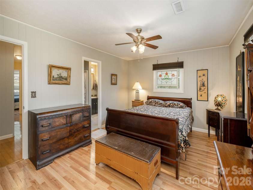54 Bear Rock Loop Road, Hendersonville, NC 28739.  MLS# CAR4361191, YatesRealty ID 9062. Primary Bedroom 
