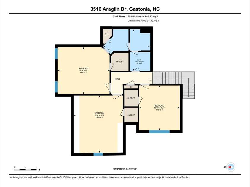 3516 Araglin Drive, Gastonia, NC 28056.  MLS# CAR4234529, YatesRealty ID 9070. 
