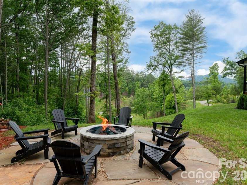 99 Timber Ridge Circle, Leicester, NC 28748.  MLS# CAR4364213, YatesRealty ID 9071. Did I mention views, privacy, enjoying nature, and conversations around the Fire-Pit.