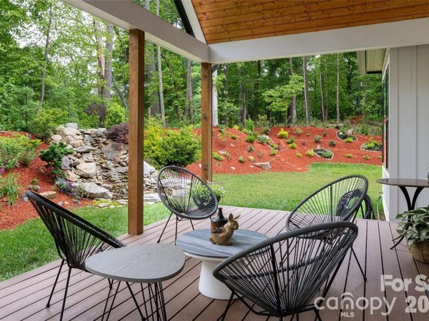 99 Timber Ridge Circle, Leicester, NC 28748.  MLS# CAR4364213, YatesRealty ID 9071. Rear covered deck
