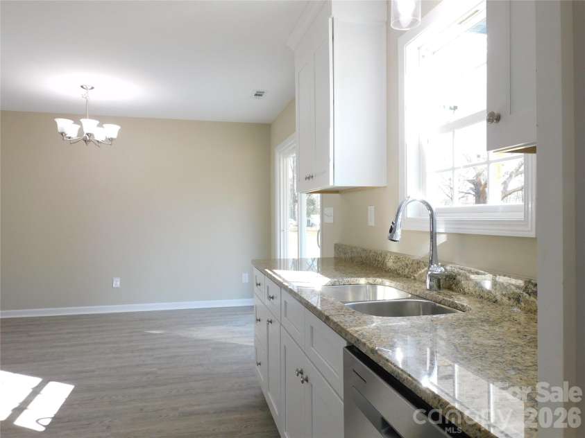 216 McClain Street, York, SC 29745.  MLS# CAR4325786, YatesRealty ID 9087. Kitchen & Dining area