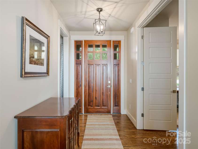 21 Alta Citta Lane, Asheville, NC 28804.  MLS# CAR4241580, YatesRealty ID 9090. Entry foyer featuring beautiful oversized front door