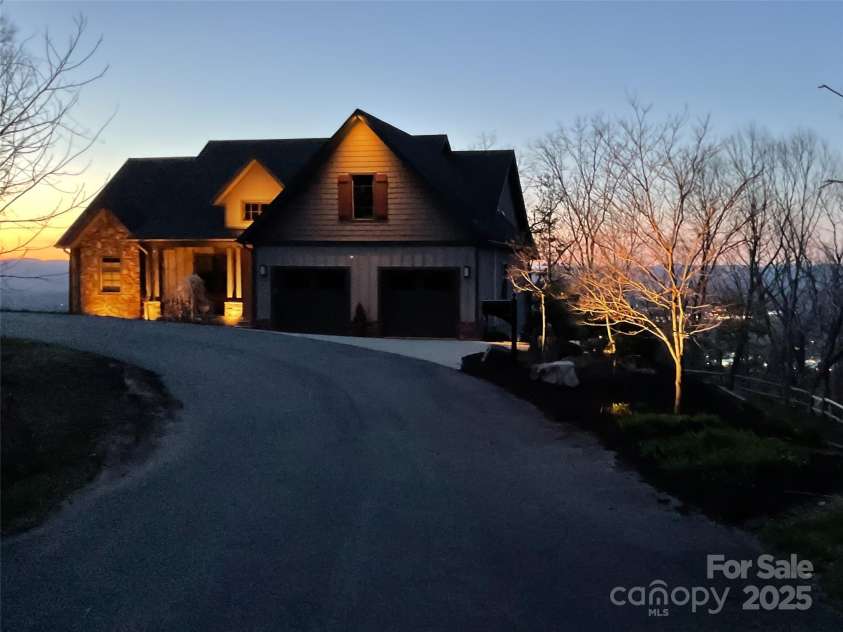 21 Alta Citta Lane, Asheville, NC 28804.  MLS# CAR4241580, YatesRealty ID 9090. Imagine the night views of Weaverville in the distance